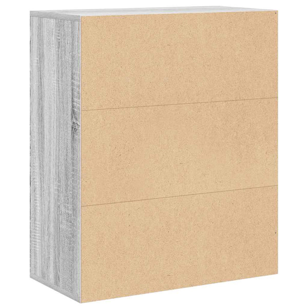 Bücherregal Grau Sonoma 60 cm