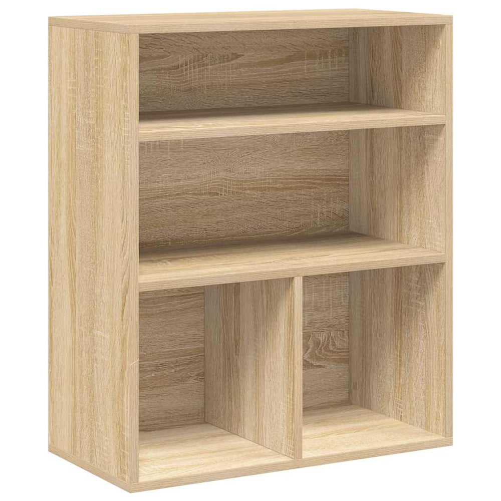 vidaXL Bookcase Sonoma Oak 60x30x71.5 cm Engineered Wood
