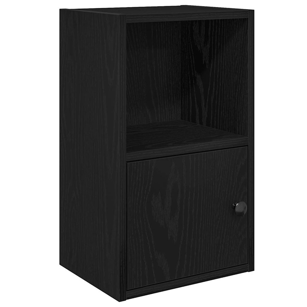 vidaXL Bookcase Black Oak Look 31x24x52 cm Engineered Wood