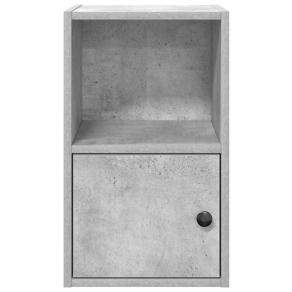 Betongraues Bücherregal 31x24x52 cm