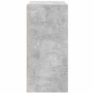 Betongraues Bücherregal 31x24x52 cm