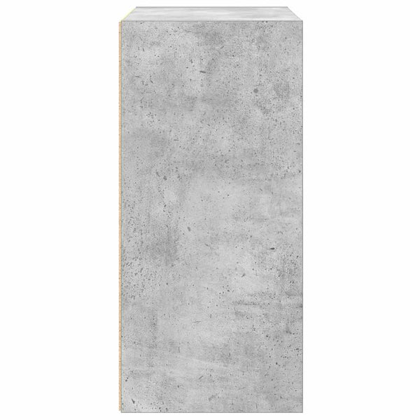 Betongraues Bücherregal 31x24x52 cm