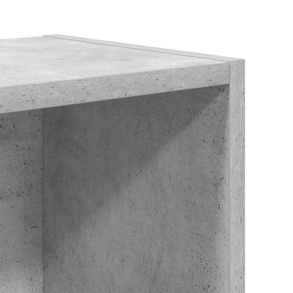 Betongraues Bücherregal 31x24x52 cm