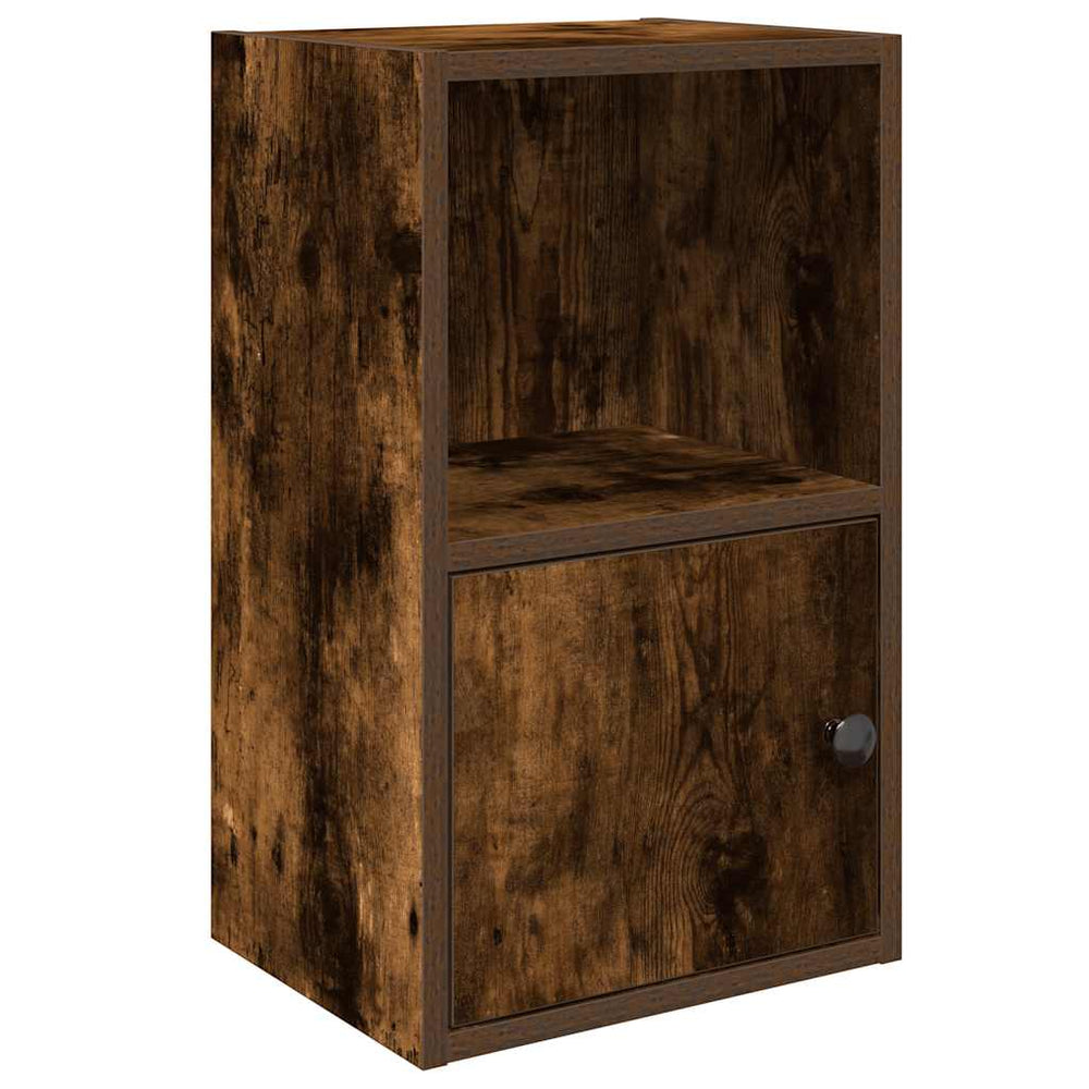 vidaXL Bookshelf Smoked Oak 31x24x52 cm Engineered Wood