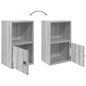 Bücherregal Grau Sonoma 31x24x52 cm