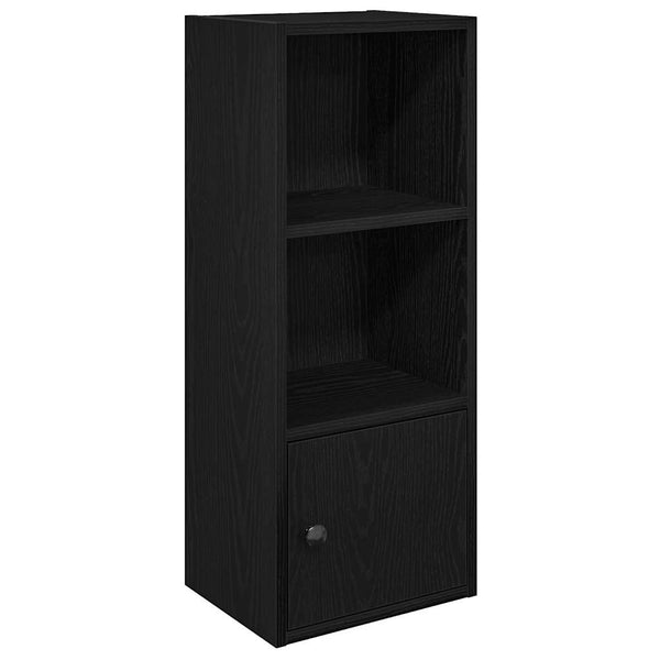 Bücherregal Schwarz Eichen-Optik 77cm