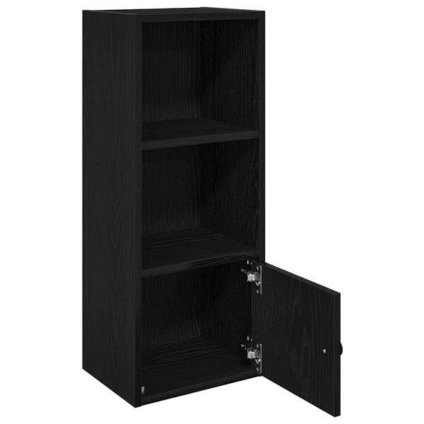 Bücherregal Schwarz Eichen-Optik 77cm