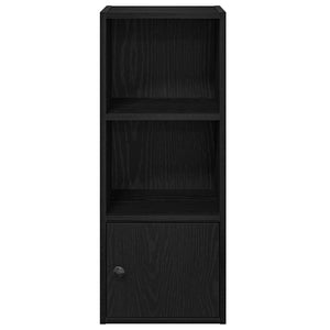 Bücherregal Schwarz Eichen-Optik 77cm