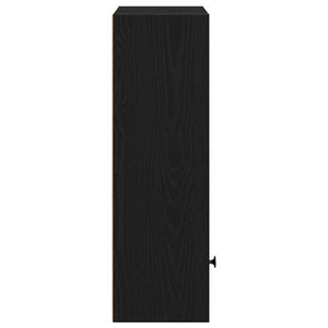 Bücherregal Schwarz Eichen-Optik 77cm