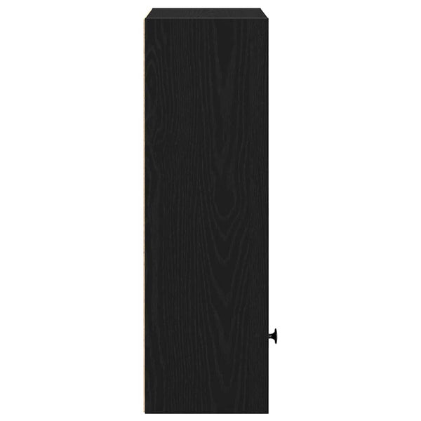 Bücherregal Schwarz Eichen-Optik 77cm