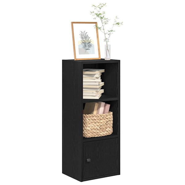 Bücherregal Schwarz Eichen-Optik 77cm