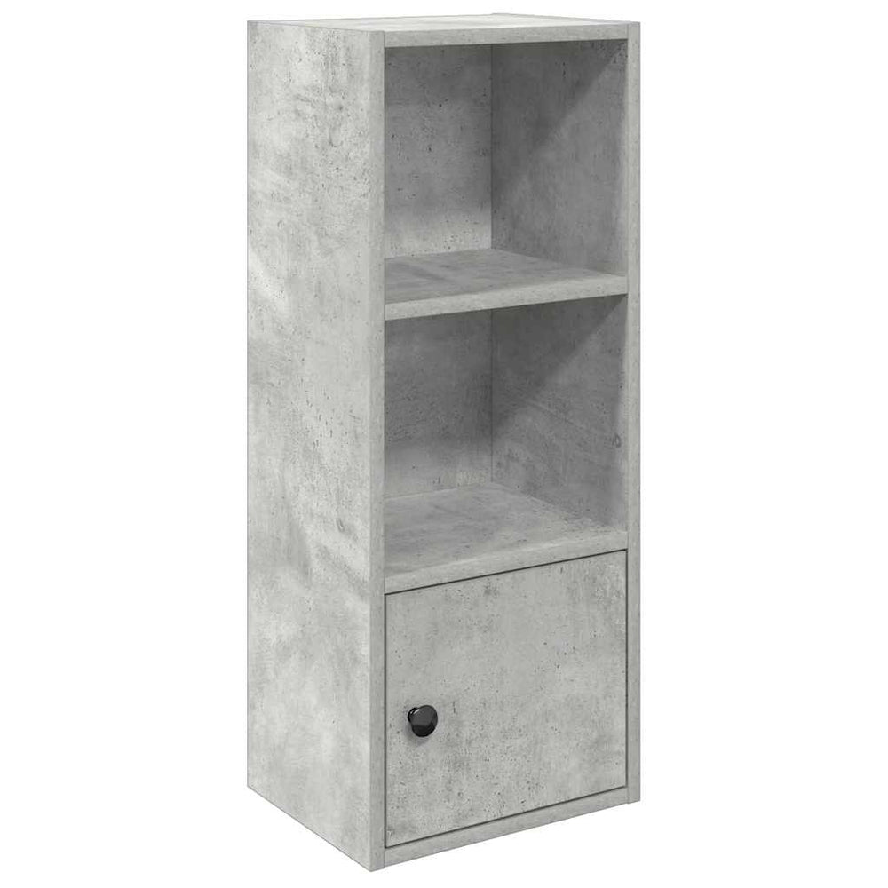 Betongraues Bücherregal, 77 cm hoch