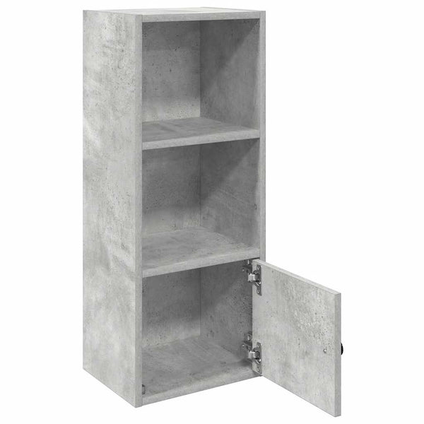 Betongraues Bücherregal, 77 cm hoch