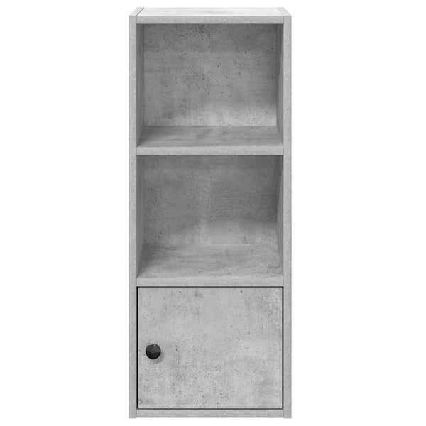 Betongraues Bücherregal, 77 cm hoch
