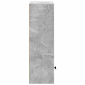 Betongraues Bücherregal, 77 cm hoch