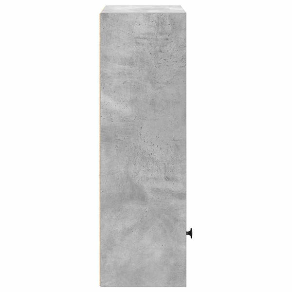 Betongraues Bücherregal, 77 cm hoch
