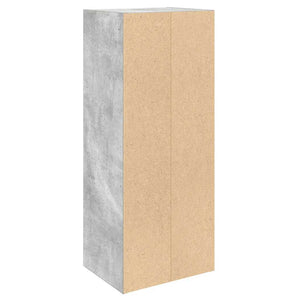 Betongraues Bücherregal, 77 cm hoch