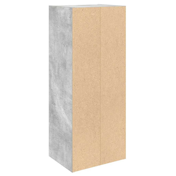 Betongraues Bücherregal, 77 cm hoch