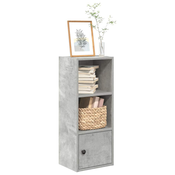 Betongraues Bücherregal, 77 cm hoch