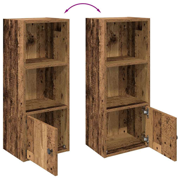 Bücherregal Altholz-Optik, 77 cm hoch