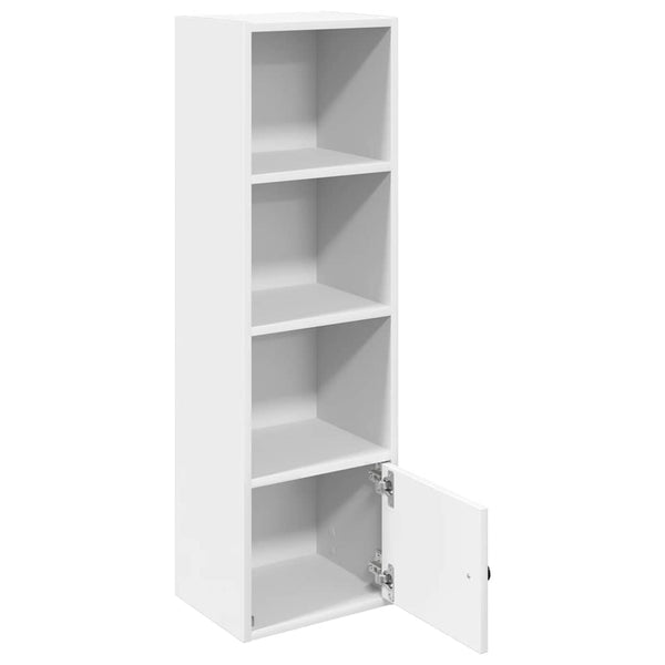 Weißes Bücherregal 31x24x102 cm