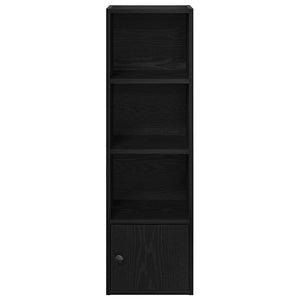 Bücherregal Schwarz Eichenoptik 102cm