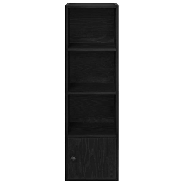 Bücherregal Schwarz Eichenoptik 102cm