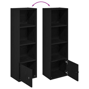 Bücherregal Schwarz Eichenoptik 102cm