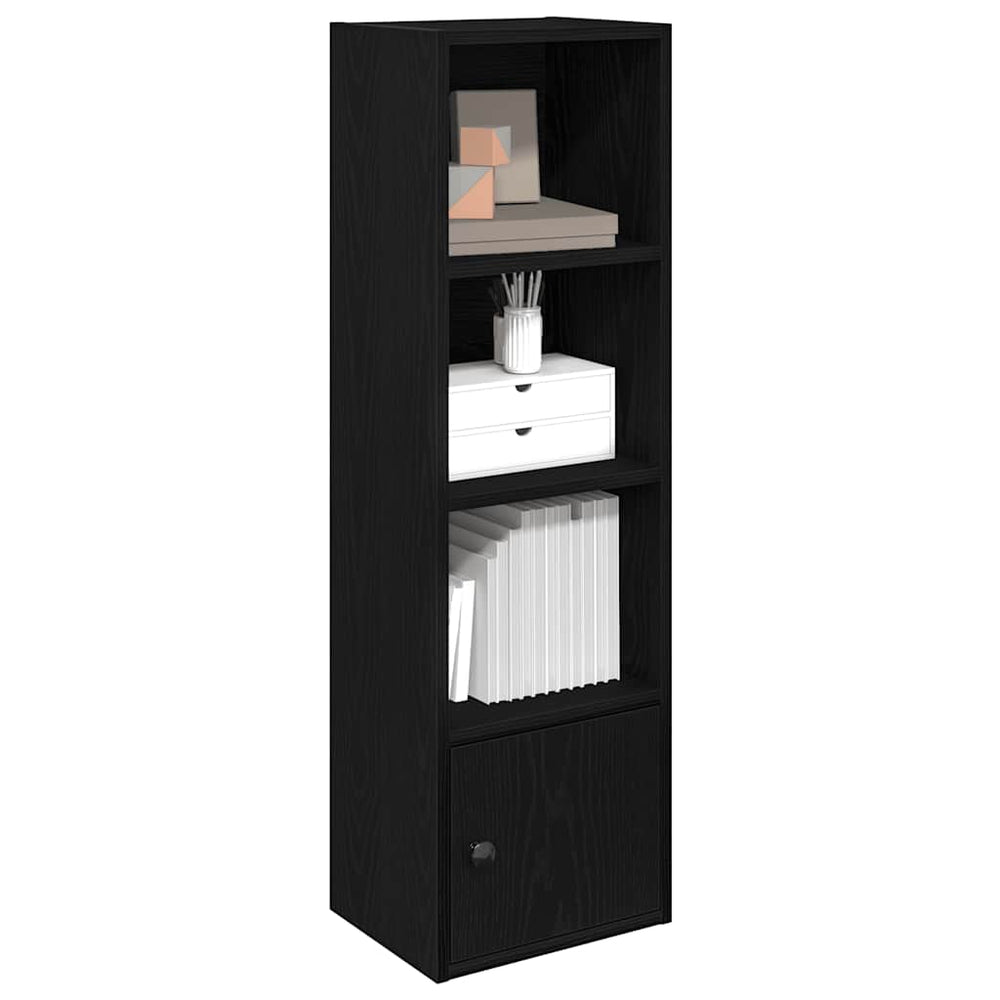 Bücherregal Schwarz Eichenoptik 102cm