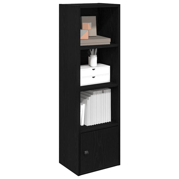 Bücherregal Schwarz Eichenoptik 102cm