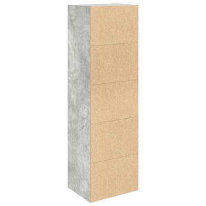 Bücherregal Betongrau 102 cm