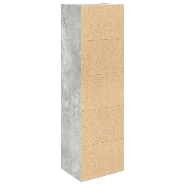 Bücherregal Betongrau 102 cm