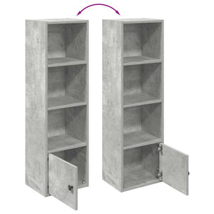 Bücherregal Betongrau 102 cm