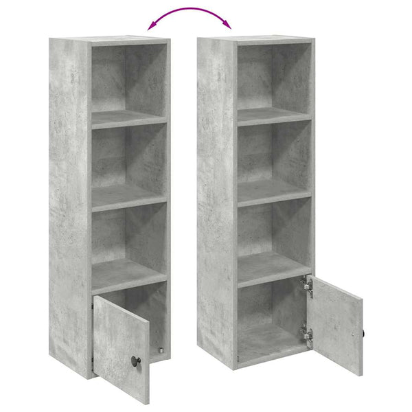 Bücherregal Betongrau 102 cm