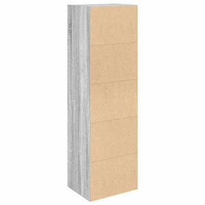 Bücherregal Grau Sonoma 31x24x102 cm