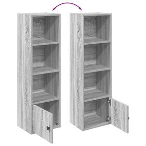 Bücherregal Grau Sonoma 31x24x102 cm