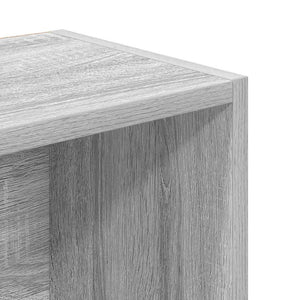 Bücherregal Grau Sonoma 31x24x102 cm