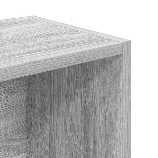 Bücherregal Grau Sonoma 31x24x102 cm