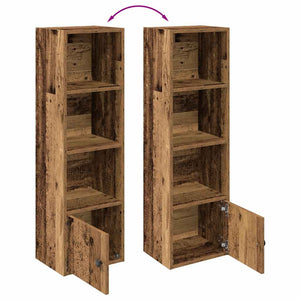 Bücherregal Altholz-Optik, 102 cm hoch