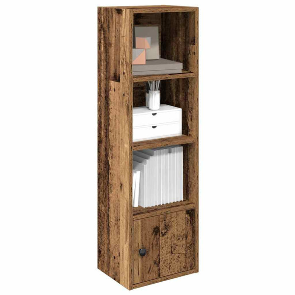 Bücherregal Altholz-Optik, 102 cm hoch