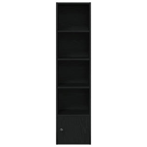 Bücherregal Schwarz Eichenoptik 127cm