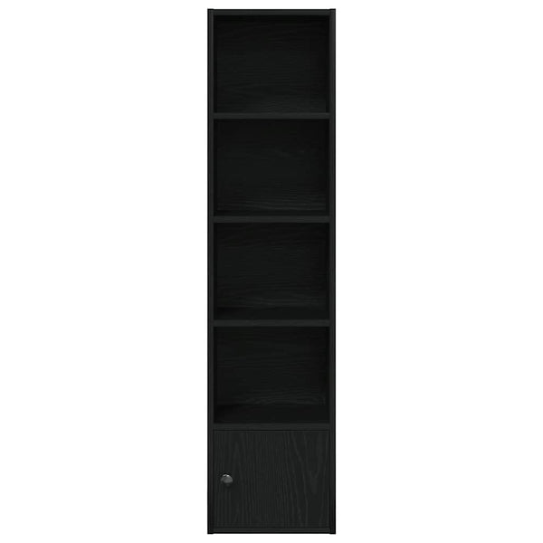 Bücherregal Schwarz Eichenoptik 127cm