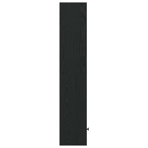 Bücherregal Schwarz Eichenoptik 127cm