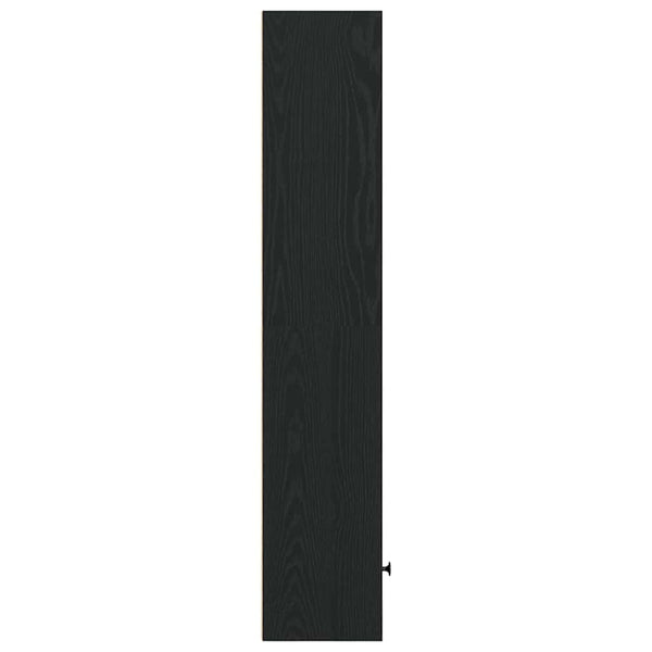 Bücherregal Schwarz Eichenoptik 127cm