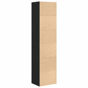 Bücherregal Schwarz Eichenoptik 127cm
