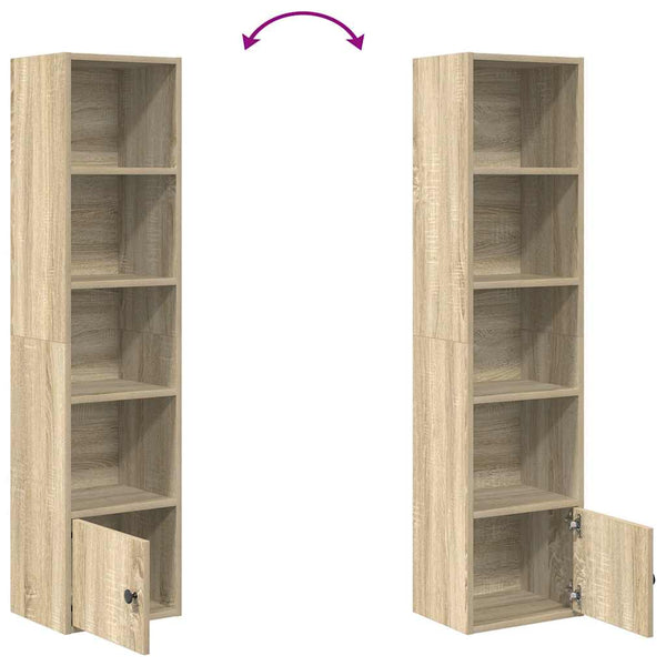 Bücherregal Sonoma Eiche 127cm