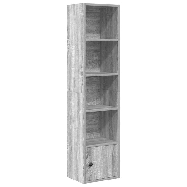 Bücherregal Grau Sonoma 31x24x127 cm