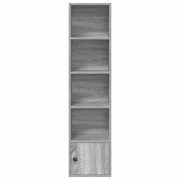 Bücherregal Grau Sonoma 31x24x127 cm