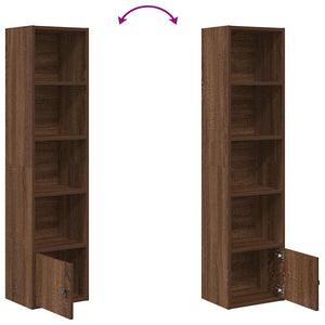 Bücherregal Braun Eichenoptik 127cm