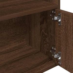 Bücherregal Braun Eichenoptik 127cm